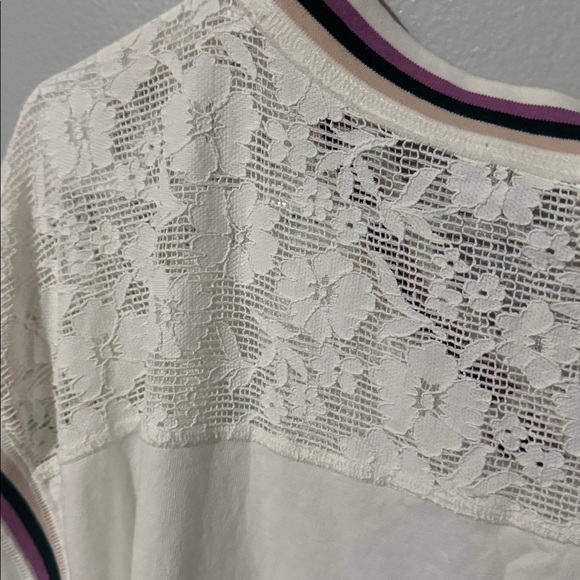 Free People Knockout Top - Ivory Combo Size Medium - Picture 6 of 8